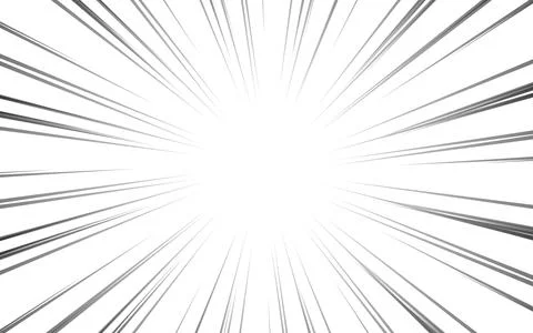 Comic zoom explosion background in black and white. vector illustration. Stock Illustration