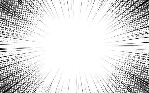 Comic zoom lines background for manga art, magazines, advertising. Stockillustratie