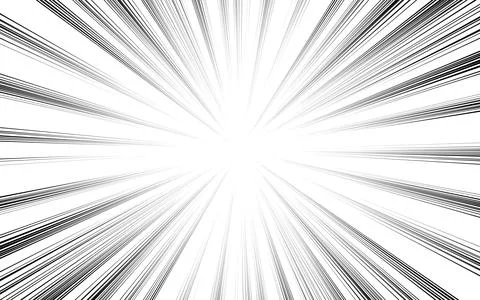 Comic zoom lines background for manga art, magazines, advertising. 库存插图