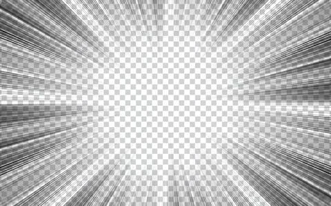 Comic zoom lines background for manga art, magazines, advertising. Stock Illustration