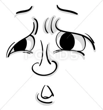 Comical face Stock Illustration