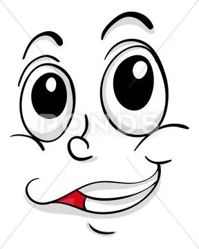 Comical face Stock Illustration