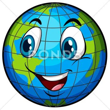 A comical image of Earth Stock Illustration