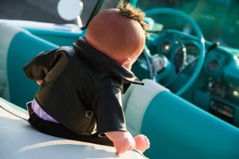 Comical Rebellious Doll Stock Photos
