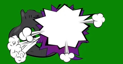 Comics background on green Stock Footage 334270703
