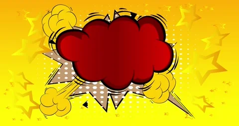 Comics background on yellow Stock Footage 334696715