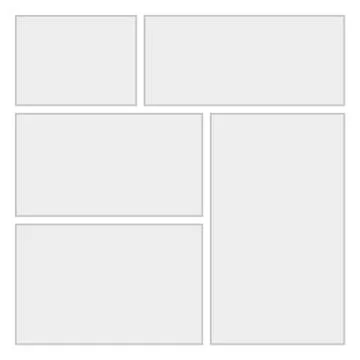 Comics blank layout template background. Vector 库存插图