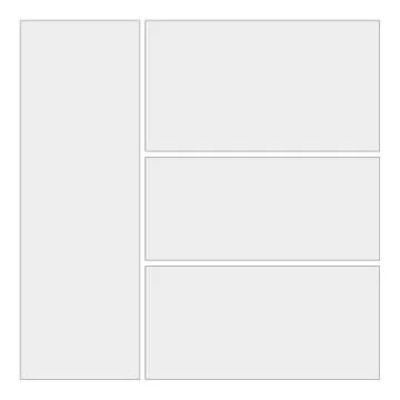 Comics blank layout template background. Vector Page 1 库存插图