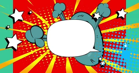 Comics blank speech bubble backdrop Stock Footage 310217587