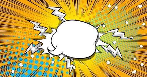 Comics blank speech bubble backdrop video Stock Footage 310217592