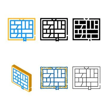 Comics book color icon styles vector color Stock Illustration