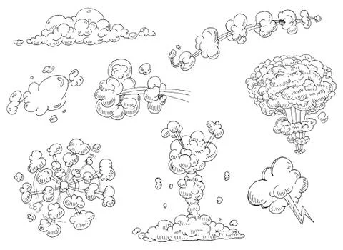 Comics book explosions Illustrazione stock