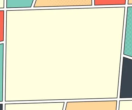Comics book page. Background in pop art style Stock-Illustration