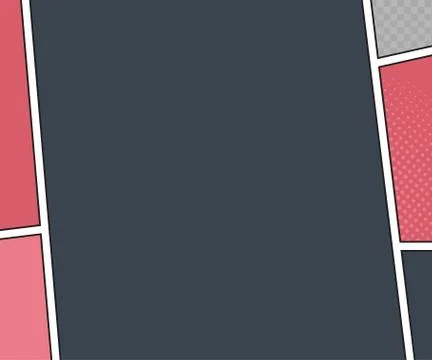 Comics book page. Background in pop art style Stock Illustration