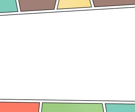 Comics book page. Background in pop art style Stock Illustration
