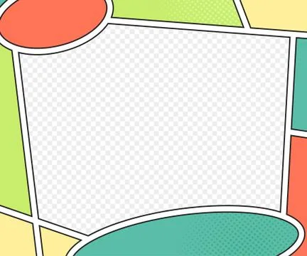 Comics book page. Background in pop art style Stock Illustration