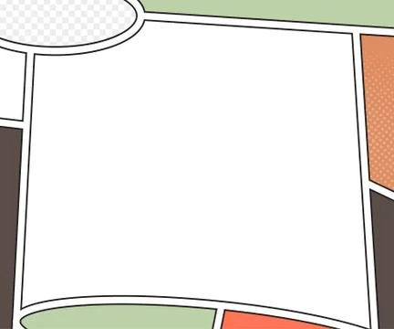 Comics book page. Background in pop art style Stock Illustration