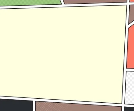 Comics book page. Background in pop art style Stock Illustration