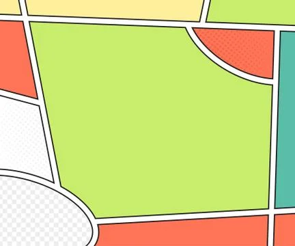 Comics book page. Background in pop art style Stock Illustration