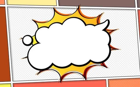 Comics book page. Pop art style Stock Illustration