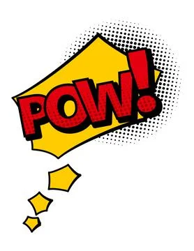 Comics book speech bubble. Colored hand drawn retro cartoon sticker. Comic text Stock Illustration