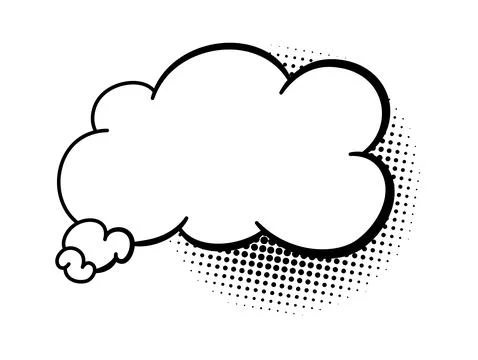 Comics book speech bubble. Speech balloon or cartoon design elements isolated on Stockillustratie