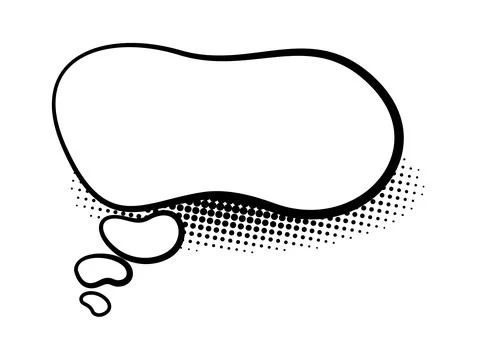 Comics book speech bubble. Speech balloon or cartoon design elements isolated on Stock Illustration