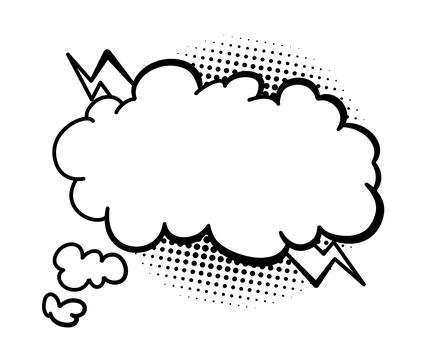 Comics book speech bubble. Speech balloon or cartoon design elements isolated on Stockillustratie