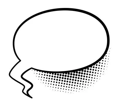 Comics book speech bubble. Speech balloon or cartoon design elements isolated on Stockillustratie