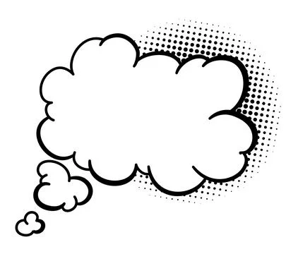 Comics book speech bubble. Speech balloon or cartoon design elements isolated on Stock Illustration