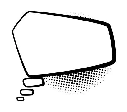 Comics book speech bubble. Speech balloon or cartoon design elements isolated on Stock Illustration