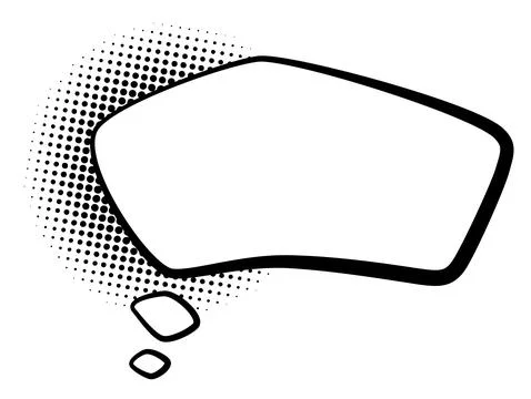 Comics book speech bubble. Speech balloon or cartoon design elements isolated on Stockillustratie