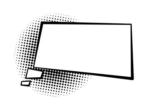 Comics book speech bubble. Speech balloon or cartoon design elements isolated on Stockillustratie