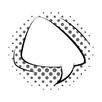 Comics book speech bubble, speech balloon or cartoon design element isolated on Stock Illustration