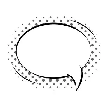 Comics book speech bubble, speech balloon or cartoon design element isolated on Stock Illustration