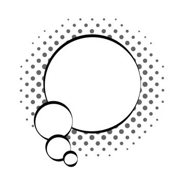 Comics book speech bubble, speech balloon or cartoon design element isolated on Stock Illustration