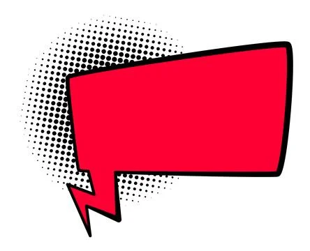 Comics book speech bubbles. Speech balloon or cartoon design element isolated on Stock Illustration