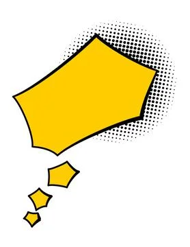 Comics book speech bubbles. Speech balloon or cartoon design element isolated on Stock Illustration