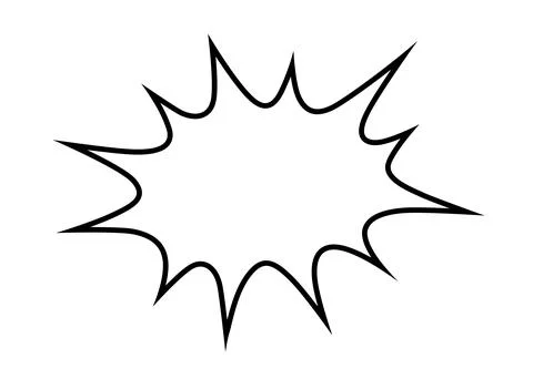 Comics book template. Speech bubble elements in cartoon design, isolated on Stock Illustration