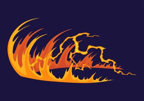 Comics boom explosion icon. Fire blast element. Explosive effect for game, comic Stock Illustration