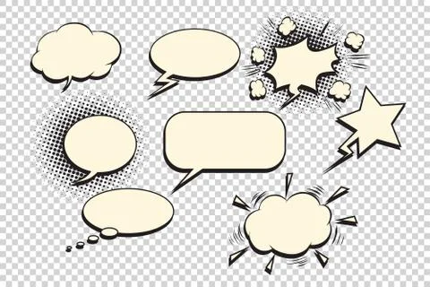 Comics bubble set Stock-Illustration