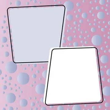 Comics Design Frames. Beautiful Photo Frame Set With Boom Bubbles For Design Stock Illustration