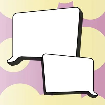 Comics Design Frames. Beautiful Photo Frame Set With Boom Bubbles For Design 스톡 일러스트