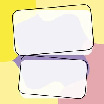 Comics Design Frames. Beautiful Photo Frame Set With Boom Bubbles For Design 스톡 일러스트