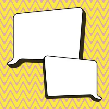 Comics Design Frames. Beautiful Photo Frame Set With Boom Bubbles For Design Stock-Illustration