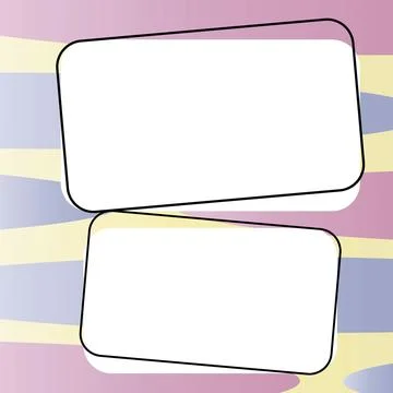 Comics Design Frames. Beautiful Photo Frame Set With Boom Bubbles For Design Stock-Illustration