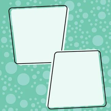 Comics Design Frames. Beautiful Photo Frame Set With Boom Bubbles For Design Stock Illustration