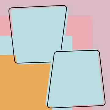Comics Design Frames. Beautiful Photo Frame Set With Boom Bubbles For Design Stock-Illustration