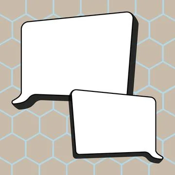 Comics Design Frames. Beautiful Photo Frame Set With Boom Bubbles For Design Stock Illustration