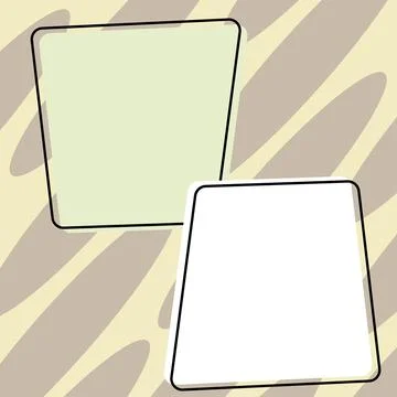 Comics Design Frames. Beautiful Photo Frame Set With Boom Bubbles For Design Illustrazione stock
